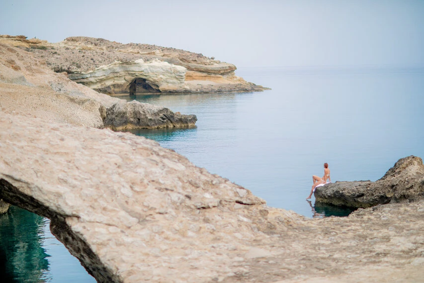 Modelshooting auf Milos, Griechenland
