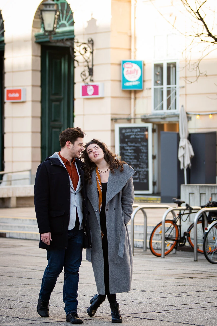 Shooting für ein Gewinnspiel des MQ Wien mit dem Magazin MISS für die erste Hochzeit in der MQ Libelle