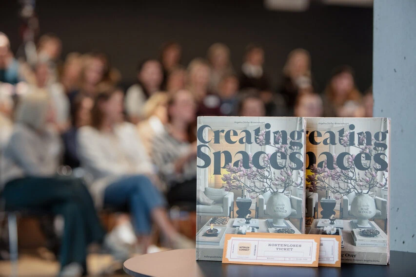 2 Bücher von Gini Dörfler und 2 Eintrittskarten für die InteriorConnect 2026